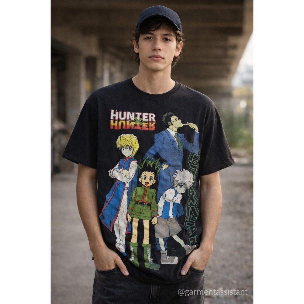 Hunter x hunter Vintage Graphic t-shirt Y2K Gon Killua‎ Kurapika Leorio